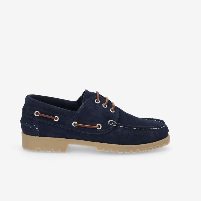 NEWQUAY BOAT M - SUEDE -  BLEU NUIT